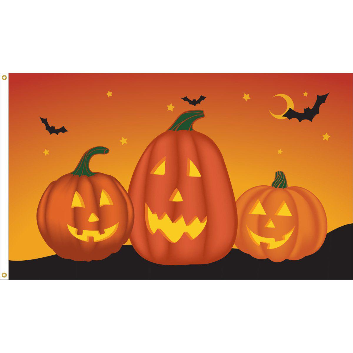 Pumpkin 3' x 5' Flag Halloween Flags & Banners Fly Me Flag