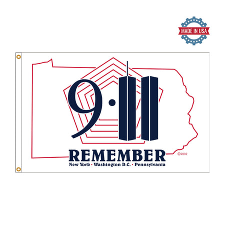 Remember 9-11 Patriot Day 3' x 5' boutique flag