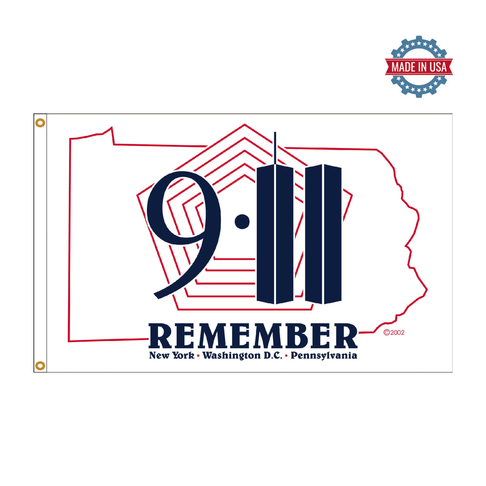 Remember 9-11 Patriot Day 3' x 5' boutique flag