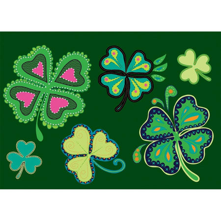 This Shamrocks windsock is a perfect way to celebrate St. Patrick's Day. Embroidered design features shamrocks in a variety of sizes and colors.