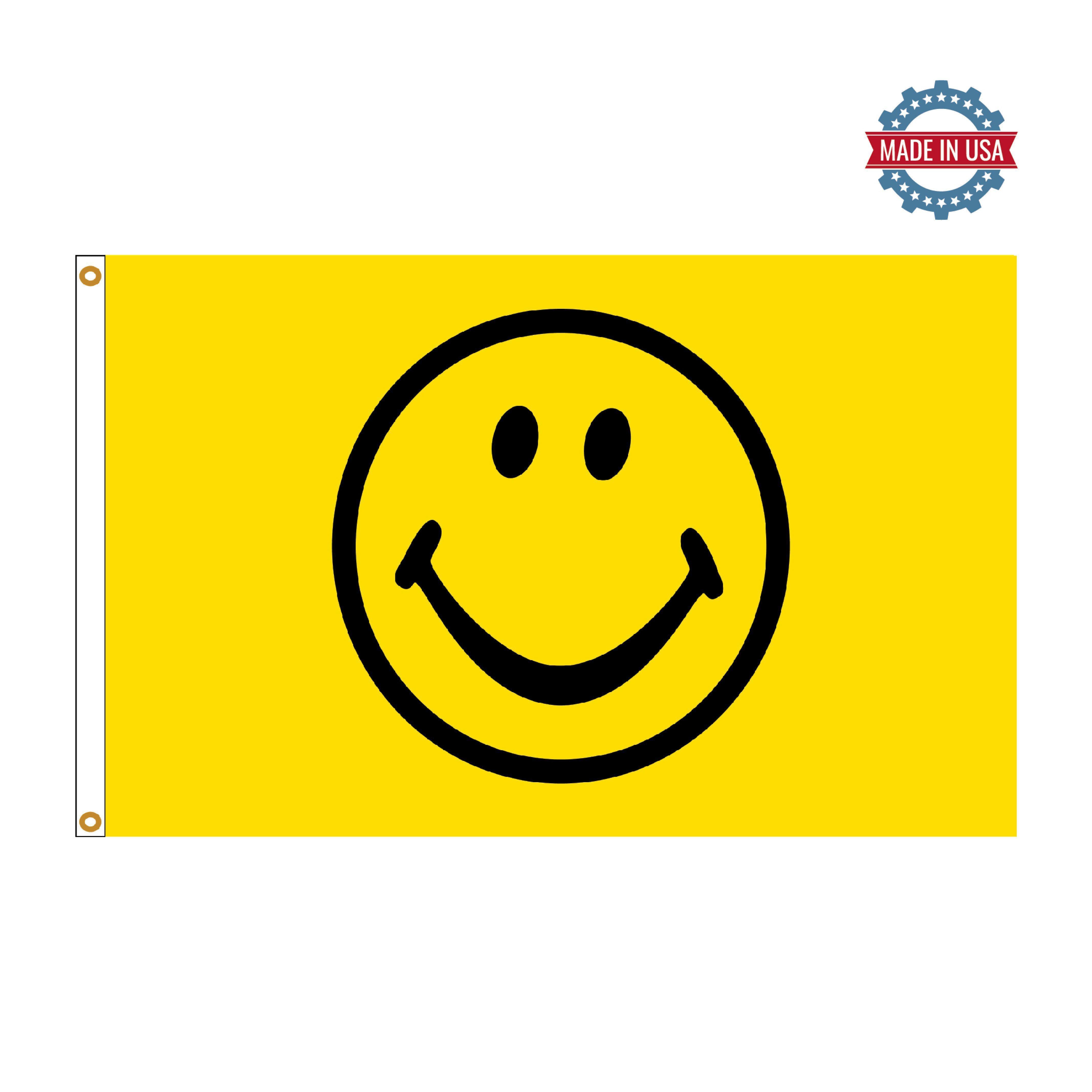 Smiley Face 3' x 5' Flag | Seasonal Outdoor Flags | Fly Me Flag