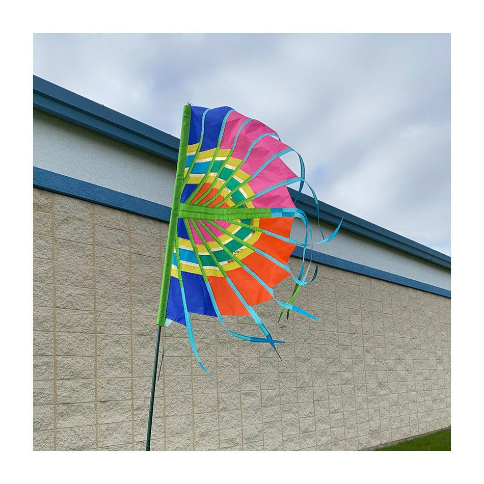 SoundWinds banners, designed by textile artist David Ti, are inspired by Native American artwork with vibrant colors and bold designs to give a stunning accent to any home or business.