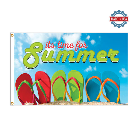 It's time for summer flip flops 3x5 boutique flag
