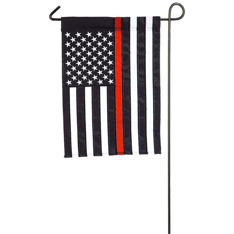 Thin Red Line U.S. Garden Flag