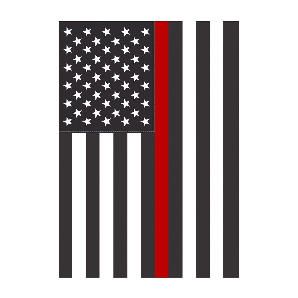 Thin Red Line USA House Banner shows support for firefighters
