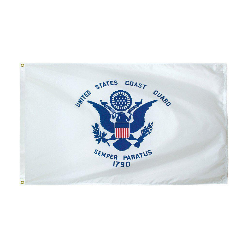 U.S. Coast Guard nylon flags - available in various sizes