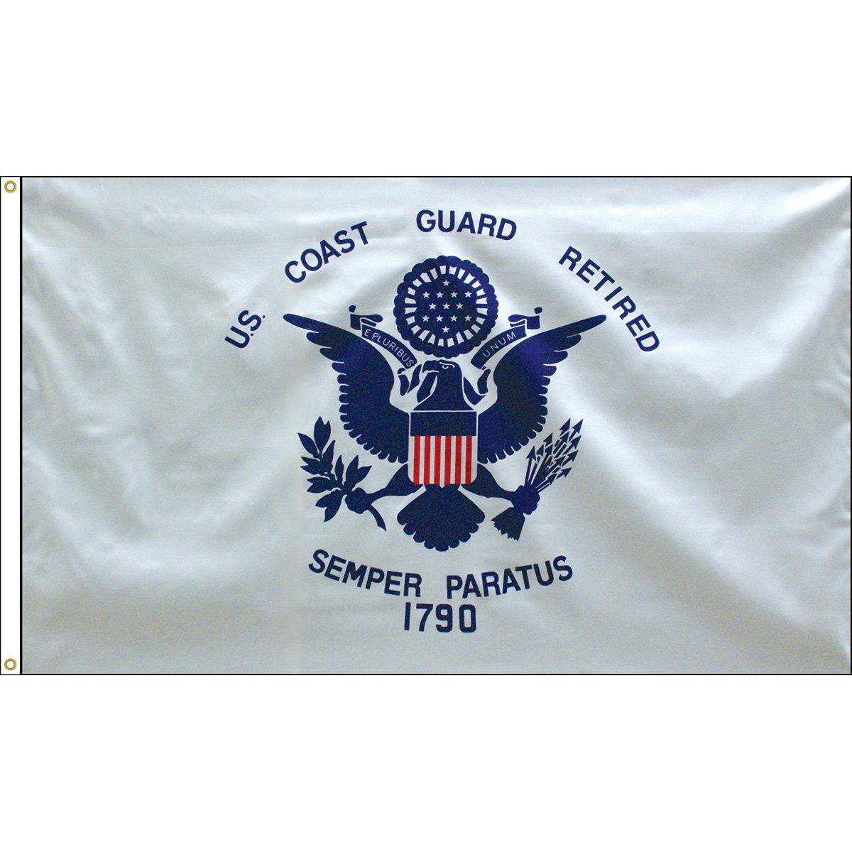 U.S. Coast Guard Retired 3' x 5' Nylon Flag