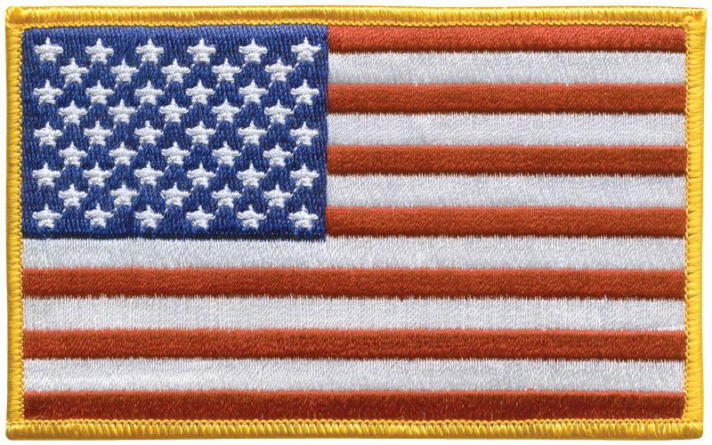 U.S. Flag Embroidered Patch - Left-Patch-Fly Me Flag