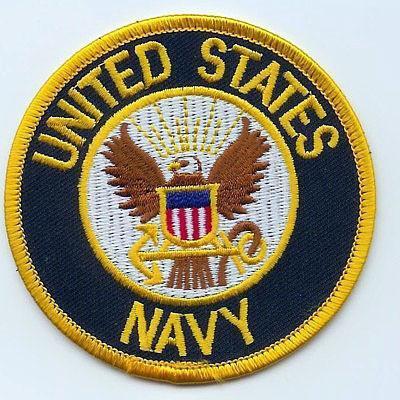 Navy Embroidered Patch