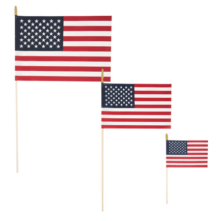 No-Fray Handheld U.S. Stick Flags