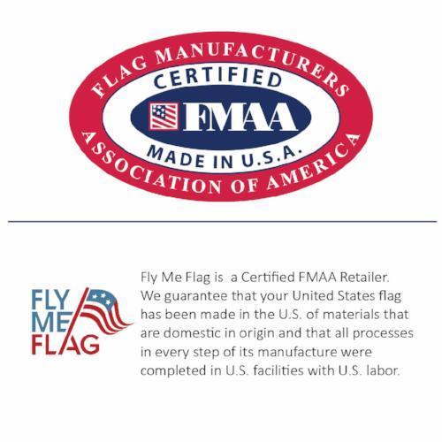 Fly Me Flag Certifies that your U.S. flag is 100% Made in the U.S.A.