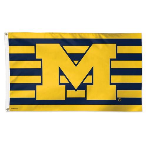 University of Michigan Stripes Deluxe 3' x 5' Flag | Fly Me Flag