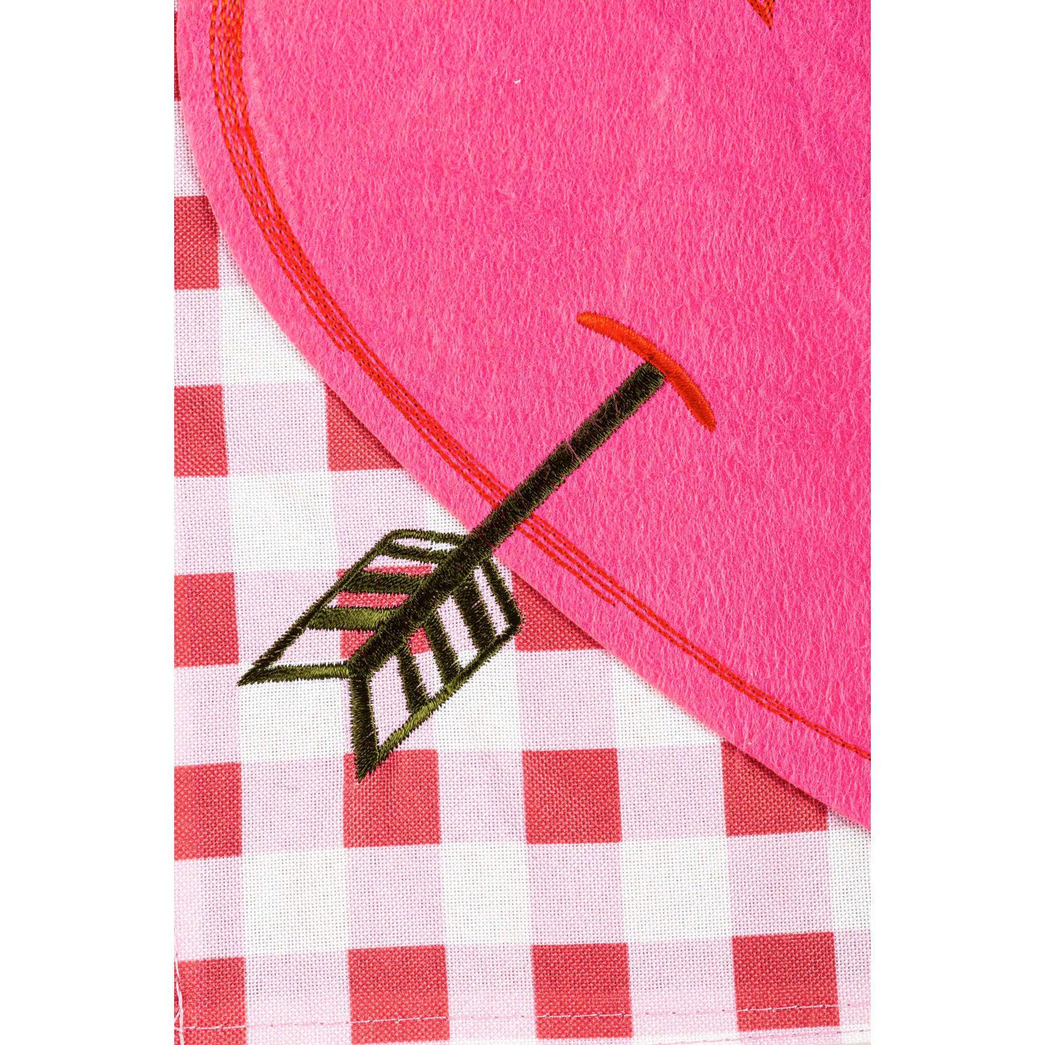 The Valentine Hearts and Checks house banner features pink and red hearts on a checked background and the words "Happy Valentine's Day". 
