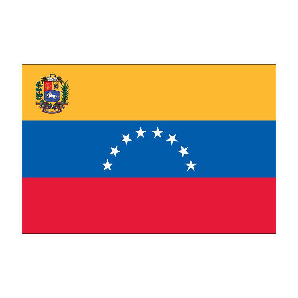 Buy outdoor Venezuela flags with seal.