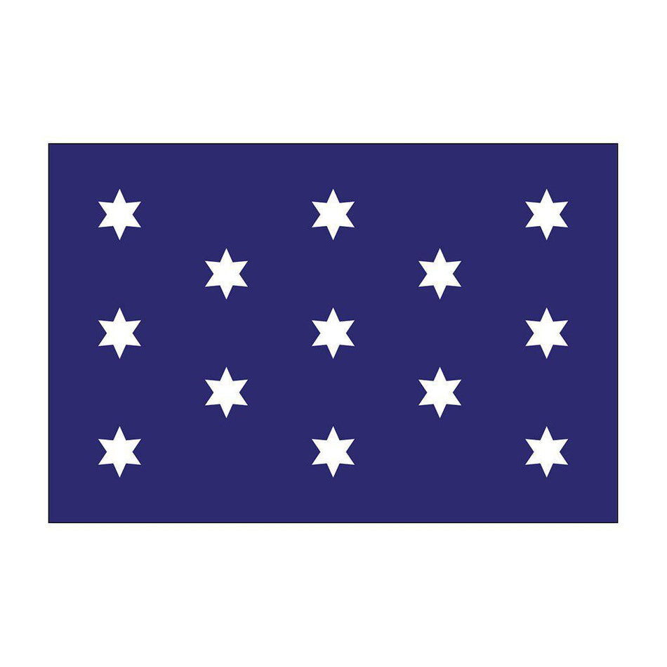 Washington's Commander-in-Chief Flag, 13 stars on blue background