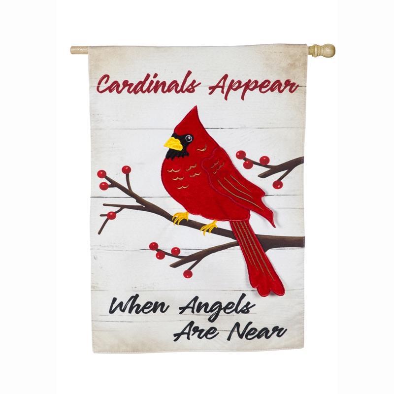 When Angels Are Near House Banner, cardinal