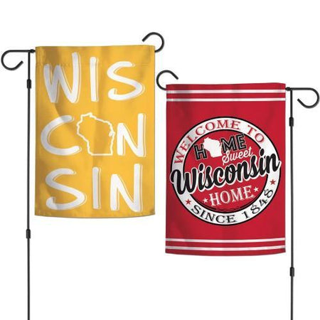 Wisconsin Double-Sided Garden Flag