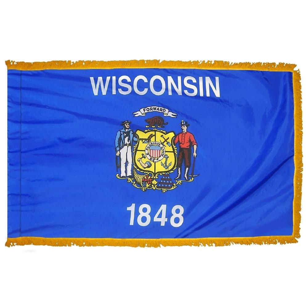 State of Wisconsin Indoor / Parade Flag